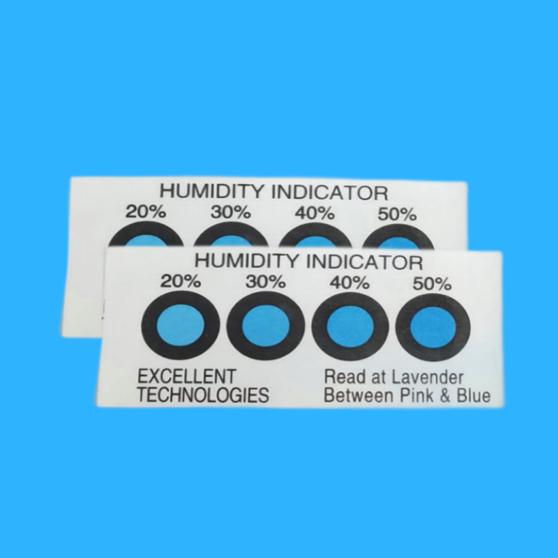 4 Dots Humidity Indicator Card 20%-50% blue to pink