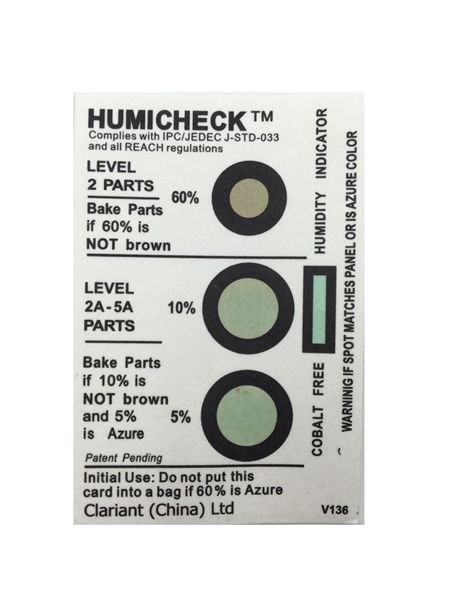  3 Dots 5%-10%-60% LED Humidity Indicator Card/ Humidity Indicator Paper