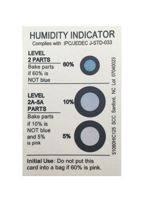 Dry Package Humidity Indicator Label 