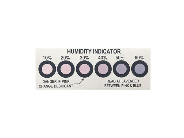 Moisureproof Packing 6 Dots 10%-60% Humidity Indicator Cards Humidity Indicator