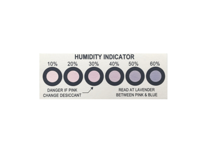 LED Cobalt Six Points Humidity Indicator Card Strip 