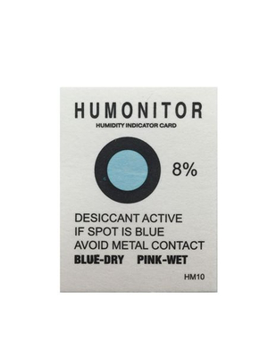Humidity Indicator Card From Blue To Pink